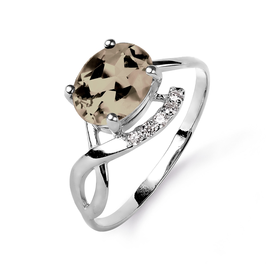 Кольцо с раухтопазом и фианитами Линии Любви, Кольцо Т303015695
Кольцо с раухтопазом и фианитами Линии Любви, Кольцо Т303015695