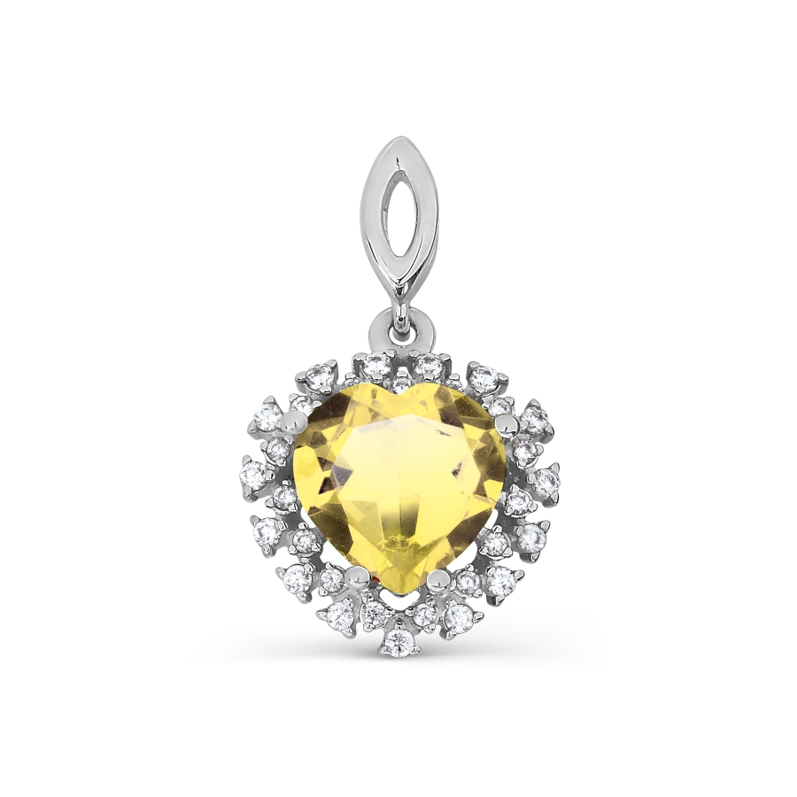 Подвеска с цитрином и фианитами Линии Любви
Подвеска с цитрином и фианитами Линии Любви