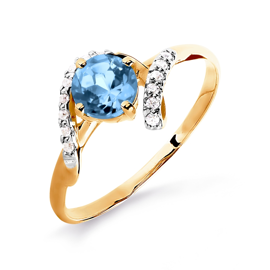 Кольцо с топазом и Swarovski Zirconia Линии Любви, Кольцо Т143015721
Кольцо с топазом и Swarovski Zirconia Линии Любви, Кольцо Т143015721