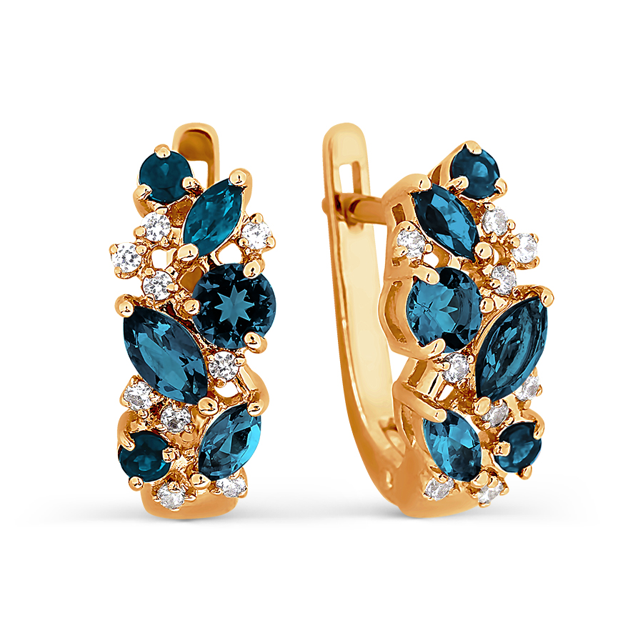 Серьги с топазами и фианитами Линии Любви, Серьги Т103026442-01
Серьги с топазами и фианитами Линии Любви, Серьги Т103026442-01