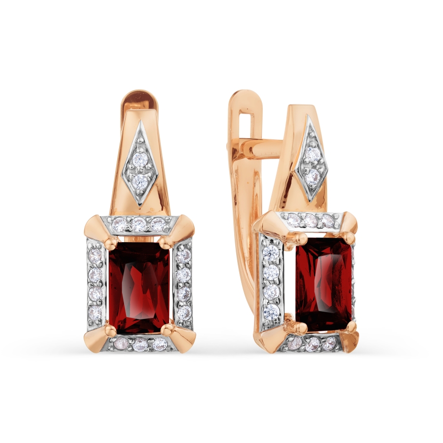 Серьги с гранатами и фианитами Линии Любви, Серьги Т147028866
Серьги с гранатами и фианитами Линии Любви, Серьги Т147028866