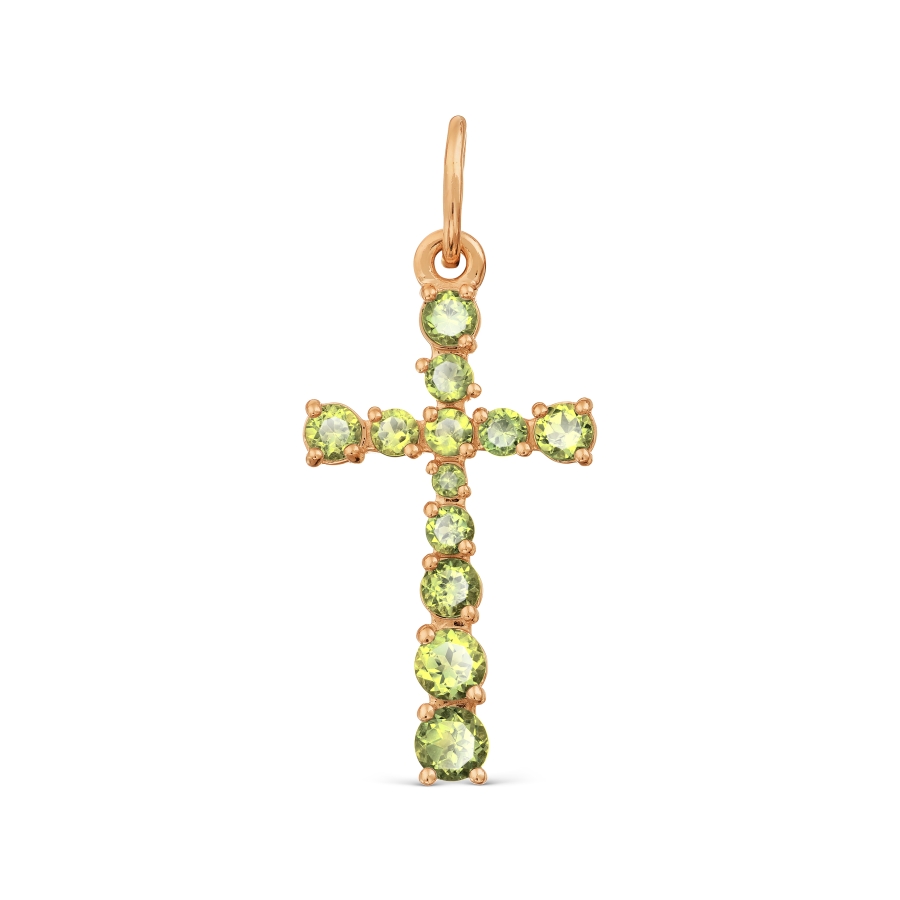 Крестик с хризолитами Линии Любви, Крестики Т101035200
Крестик с хризолитами Линии Любви, Крестики Т101035200