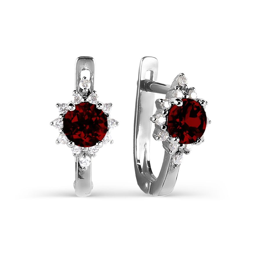 Серьги с гранатами и фианитами Линии Любви, Серьги Т303026166
Серьги с гранатами и фианитами Линии Любви, Серьги Т303026166