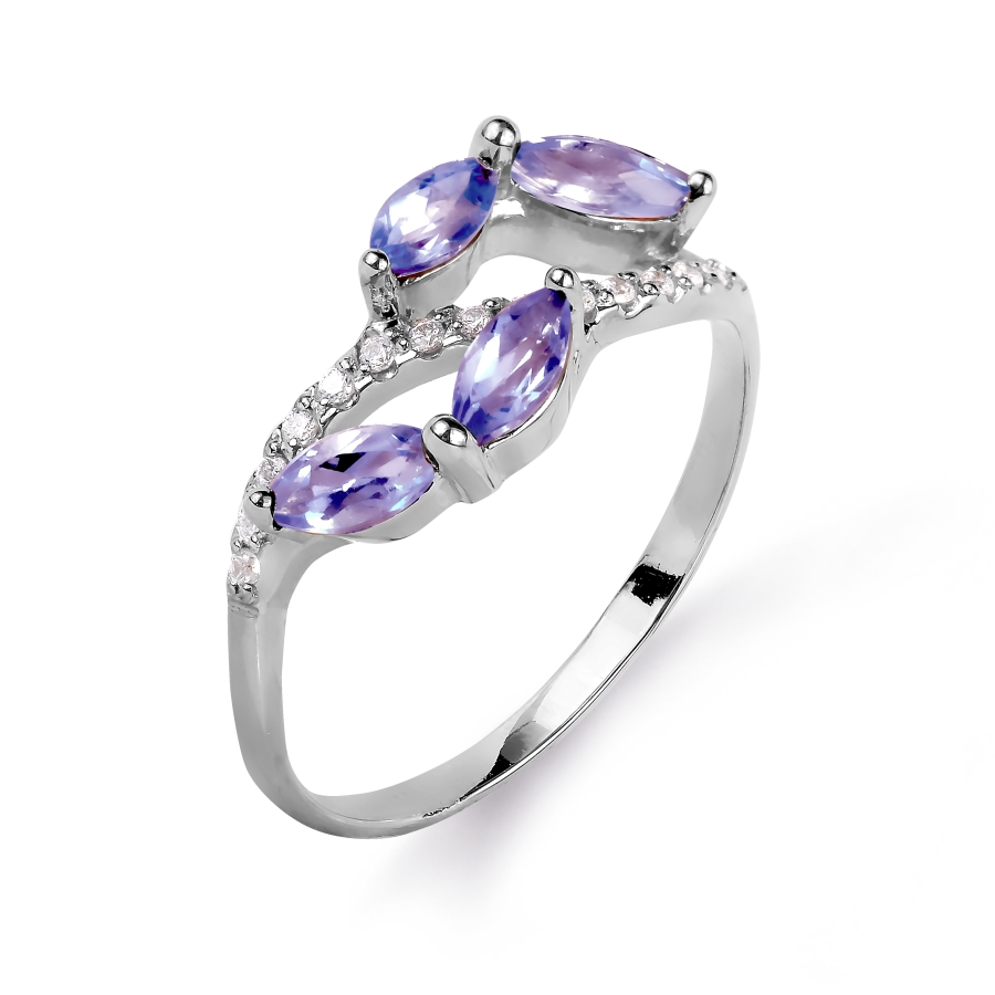 Кольцо с аметистами и фианитами Линии Любви, Кольцо Т303015608
Кольцо с аметистами и фианитами Линии Любви, Кольцо Т303015608