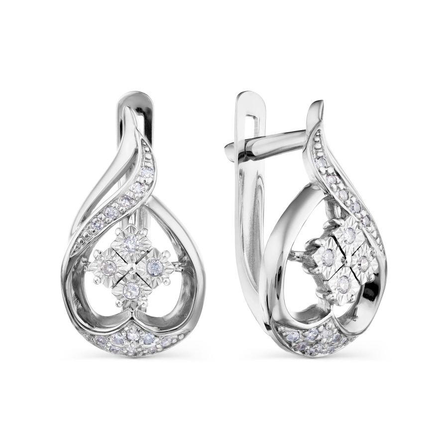 Серьги с бриллиантами Линии Любви, Серьги Т306628825 
Серьги с бриллиантами Линии Любви, Серьги Т306628825