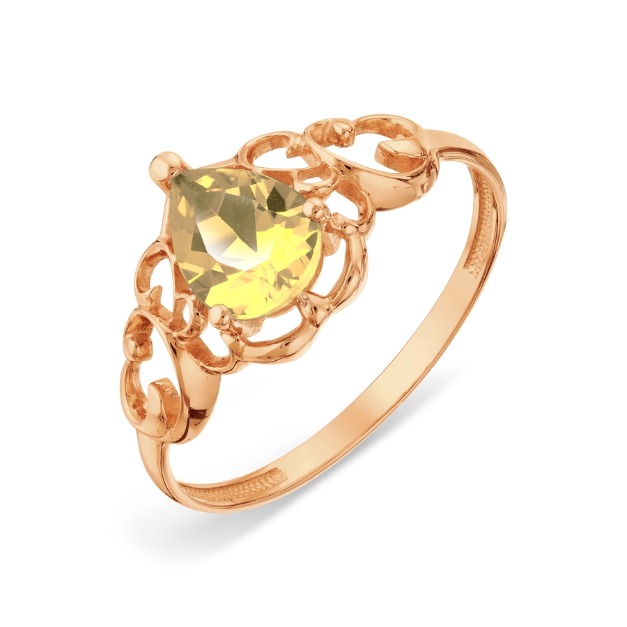 Кольцо с цитрином Линии Любви, Кольцо Т101018160
Кольцо с цитрином Линии Любви, Кольцо Т101018160