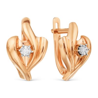 Серьги с бриллиантами Линии Любви, Серьги Т131028951 
Серьги с бриллиантами Линии Любви, Серьги Т131028951