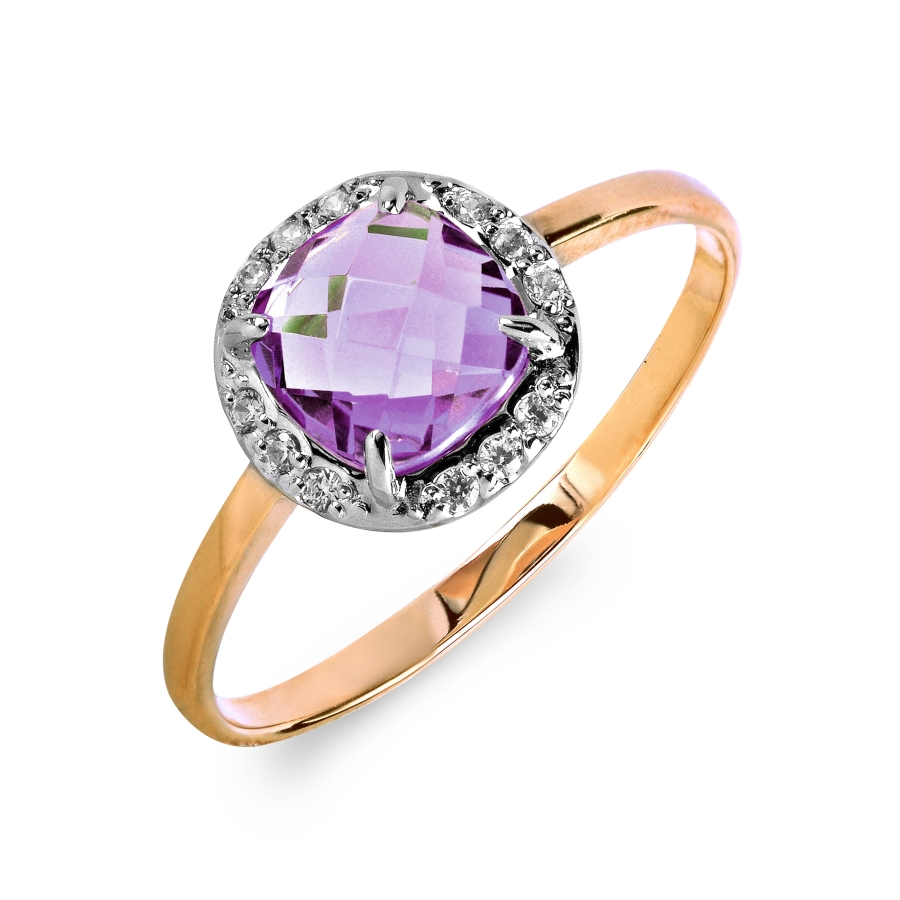 Кольцо с аметистом и фианитами Линии Любви, Кольцо Т143015947-01
Кольцо с аметистом и фианитами Линии Любви, Кольцо Т143015947-01