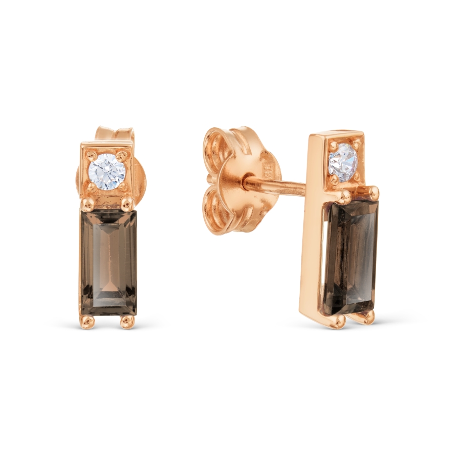 Серьги с раухтопазами и фианитами Линии Любви
Серьги с раухтопазами и фианитами Линии Любви