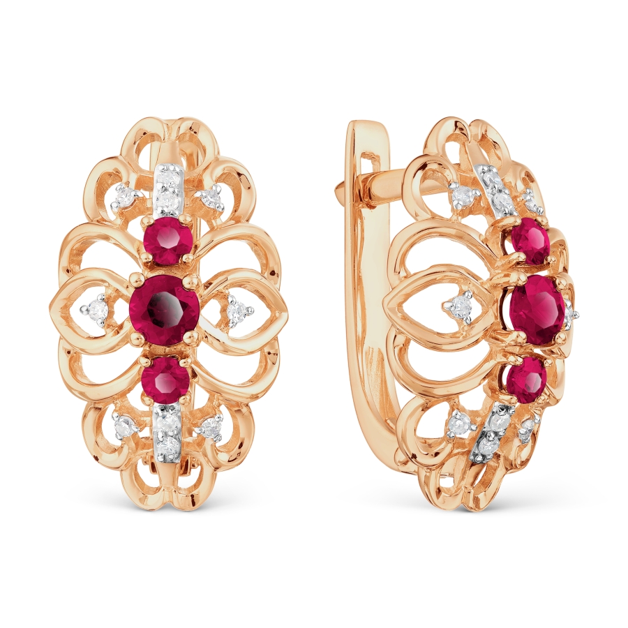 Серьги с рубинами и бриллиантами Линии Любви, Серьги Т141028321
Серьги с рубинами и бриллиантами Линии Любви, Серьги Т141028321