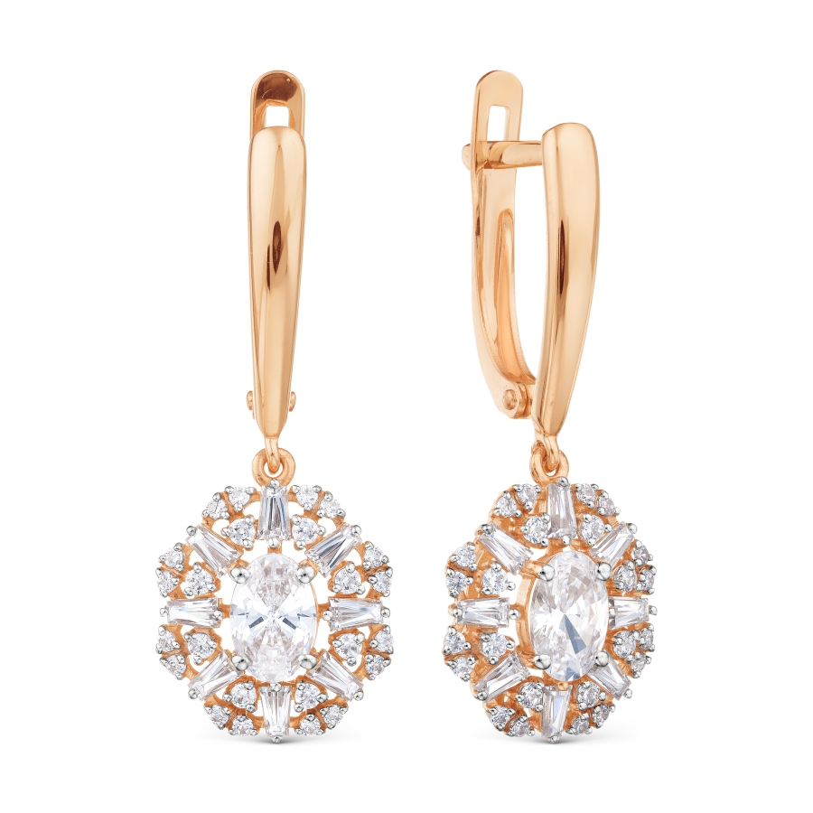 Серьги с Swarovski Zirconia Линии Любви, Серьги Т142028896 
Серьги с Swarovski Zirconia Линии Любви, Серьги Т142028896