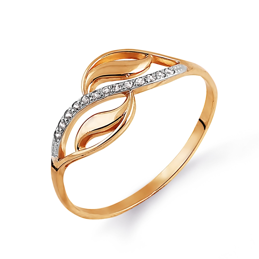 Кольцо с фианитами Линии Любви, Кольцо Т142014253 
Кольцо с фианитами Линии Любви, Кольцо Т142014253