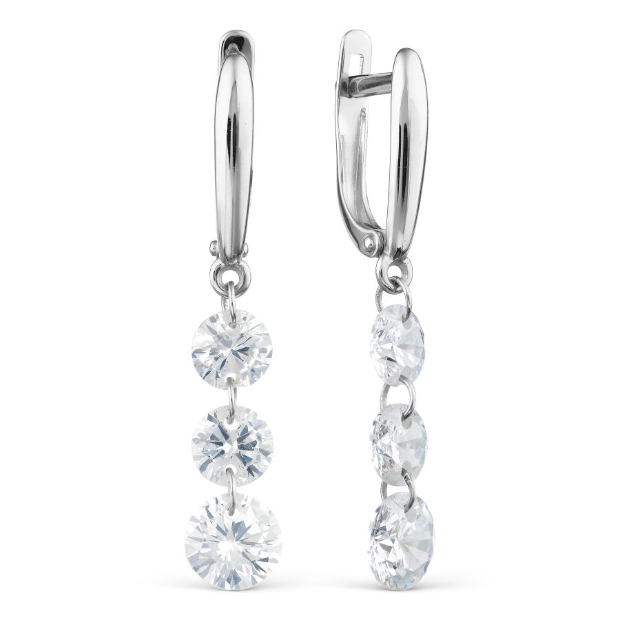 Серьги с фианитами Линии Любви, Серьги Т302029305
Серьги с фианитами Линии Любви, Серьги Т302029305