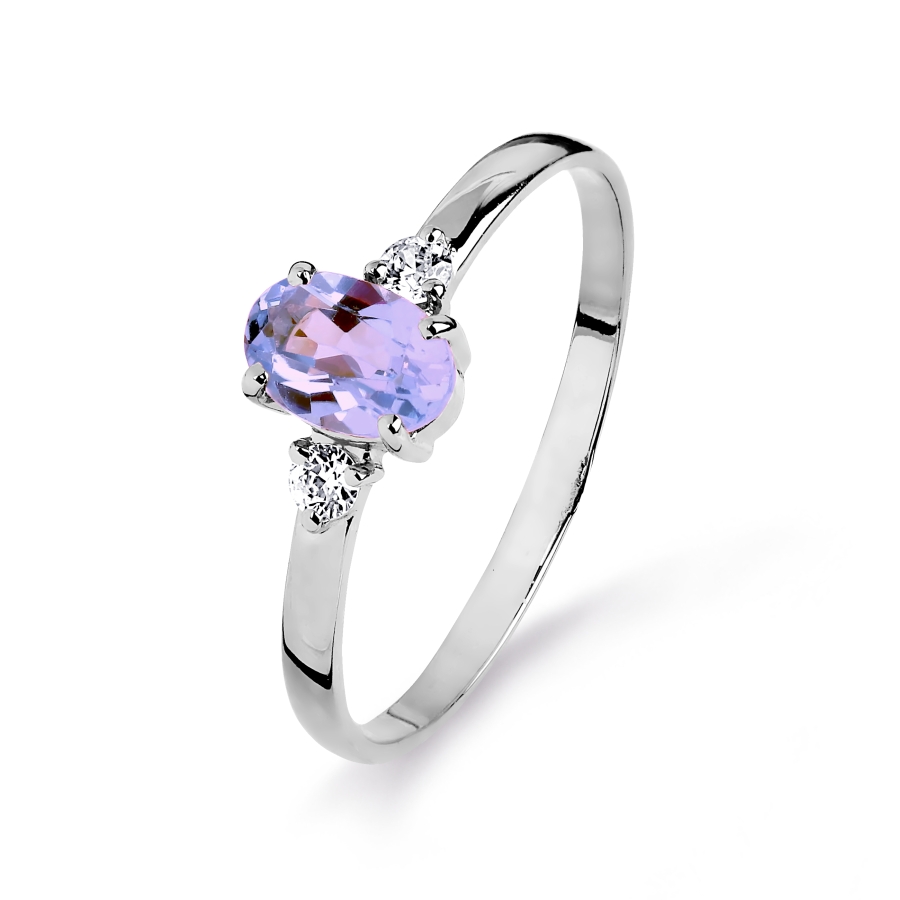 Кольцо с аметистом и фианитами Линии Любви
Кольцо с аметистом и фианитами Линии Любви