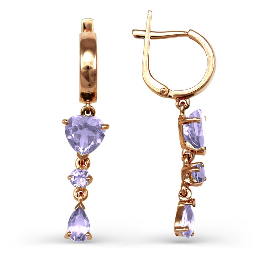 Серьги с аметистами Линии Любви, Серьги Т101022642
Серьги с аметистами Линии Любви, Серьги Т101022642