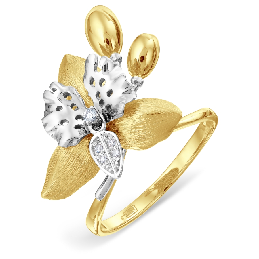 Кольцо с бриллиантами Линии Любви, Кольцо Т931013210 
Кольцо с бриллиантами Линии Любви, Кольцо Т931013210