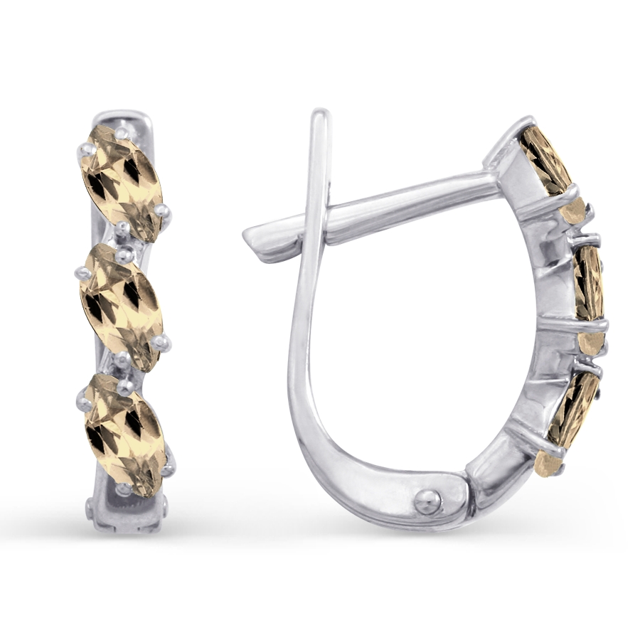 Серьги с раухтопазами Линии Любви, Серьги Т301022186
Серьги с раухтопазами Линии Любви, Серьги Т301022186