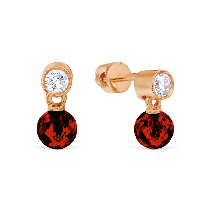 Серьги с гранатами и фианитами Линии Любви, Серьги Т103028824-02
Серьги с гранатами и фианитами Линии Любви, Серьги Т103028824-02