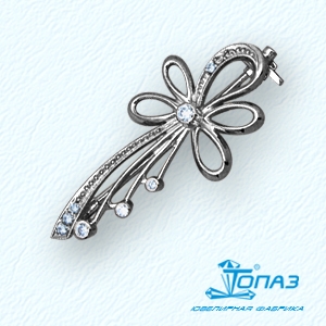 Брошь с фианитами Линии Любви, Брошь Т30209030
Брошь с фианитами Линии Любви, Брошь Т30209030