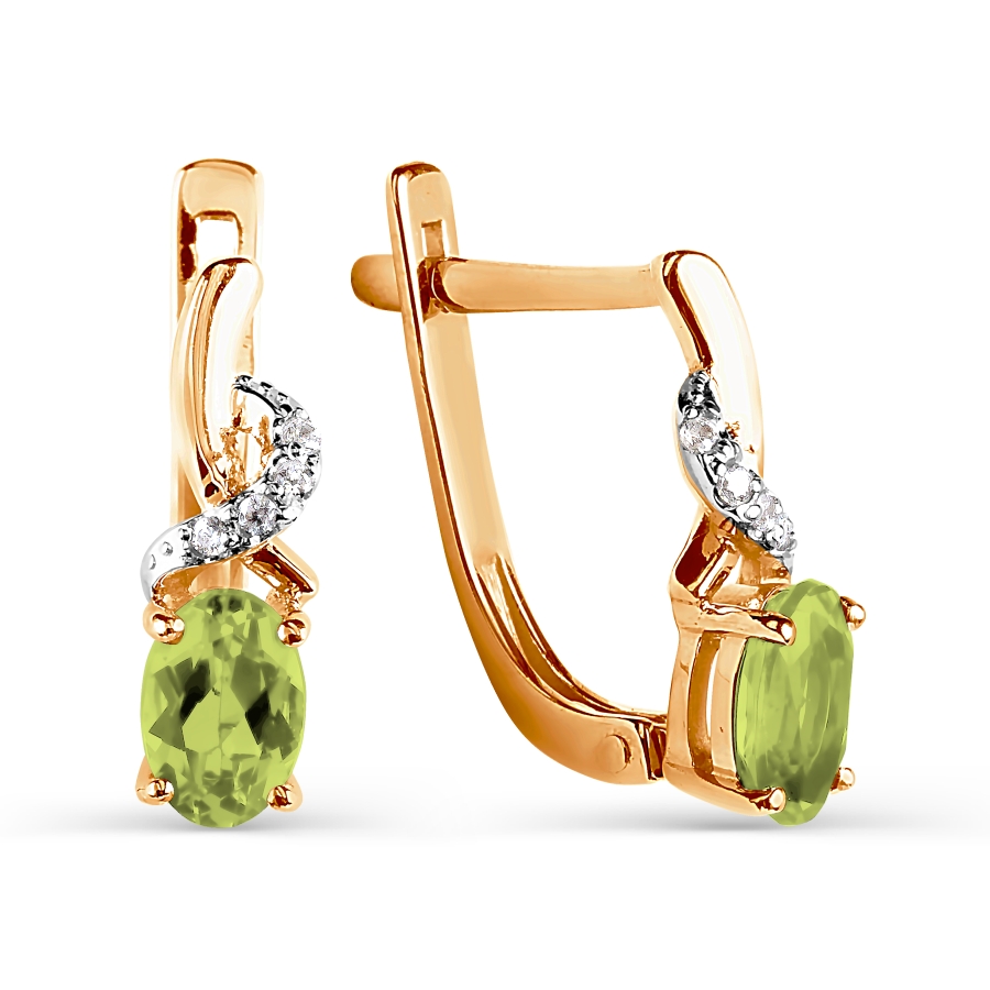 Серьги с хризолитами и Swarovski Zirconia Линии Любви
Серьги с хризолитами и Swarovski Zirconia Линии Любви