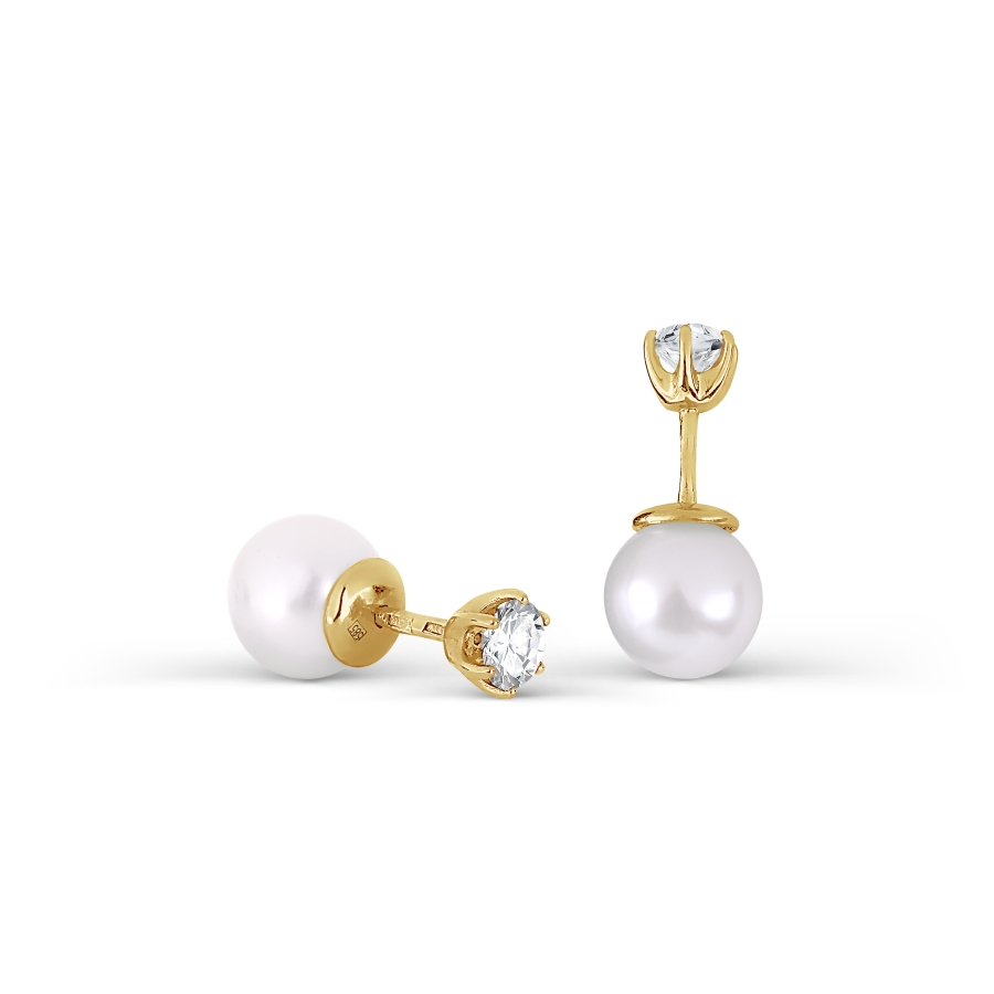 Серьги с жемчугом и фианитами Линии Любви
Серьги с жемчугом и фианитами Линии Любви