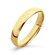 Кольцо обручальное из желтого золота, 3 мм (Т900013797)