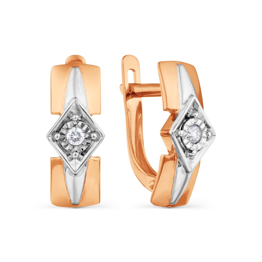 

Серьги с бриллиантами Линии Любви, Серьги Т145628837