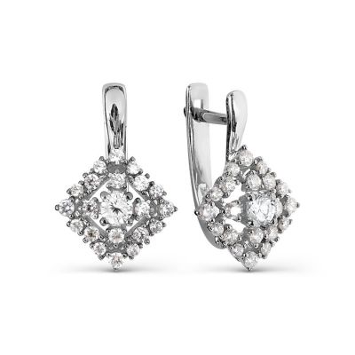 

Серьги с Swarovski Zirconia Линии Любви, Серьги Т307027068