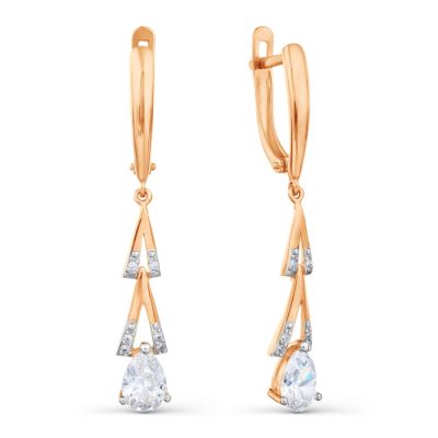 

Серьги с Swarovski Zirconia Линии Любви, Серьги Т147028819