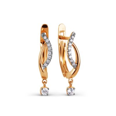 

Серьги с Swarovski Zirconia Линии Любви, Серьги Т147027294