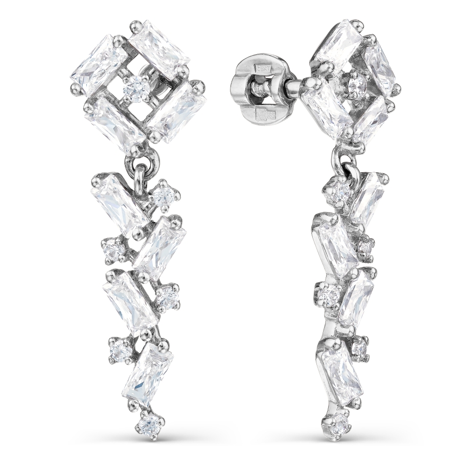 

Серьги с Swarovski Zirconia Линии Любви, Серьги Т302027684