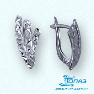 

Серьги из белого золота Линии Любви, Серьги Т30062743