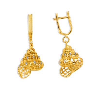 

Серьги из желтого золота Линии Любви, Серьги Т940622966