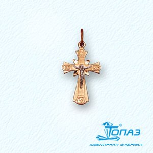 

Крестик из красного золота Линии Любви, Крестики Т13006193