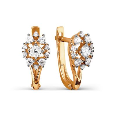 

Серьги с фианитами Premium Линии Любви, Серьги Т147027070