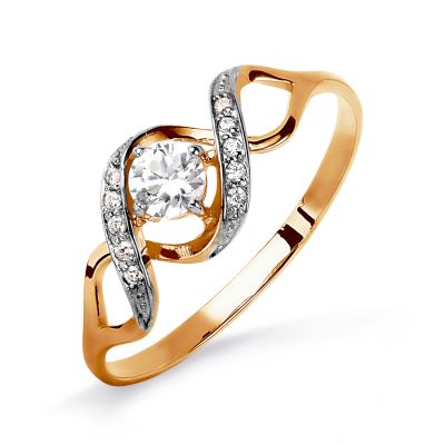 

Кольцо с Swarovski Zirconia Линии Любви, Кольцо Т142015654