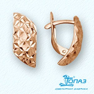 

Серьги из красного золота Линии Любви, Серьги Т10062714