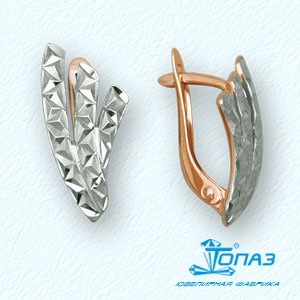 

Серьги из красного золота Линии Любви, Серьги Т14062743