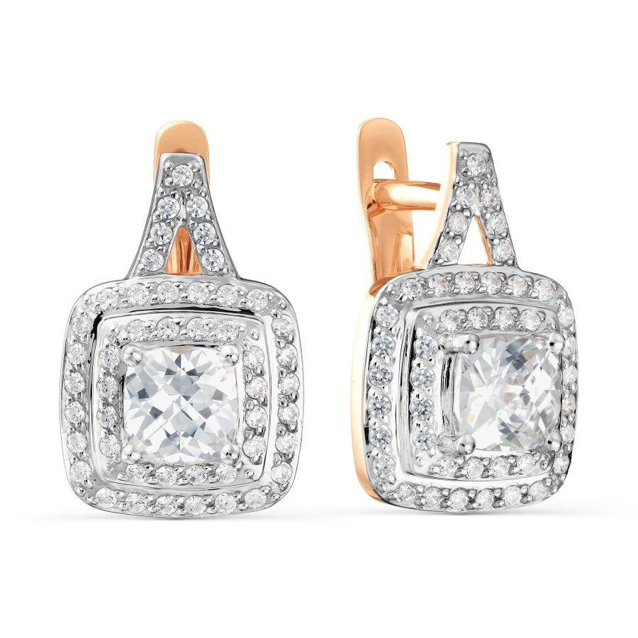 

Серьги с Swarovski Zirconia Линии Любви