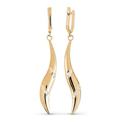 

Серьги из красного золота Линии Любви, Серьги Т100626880
