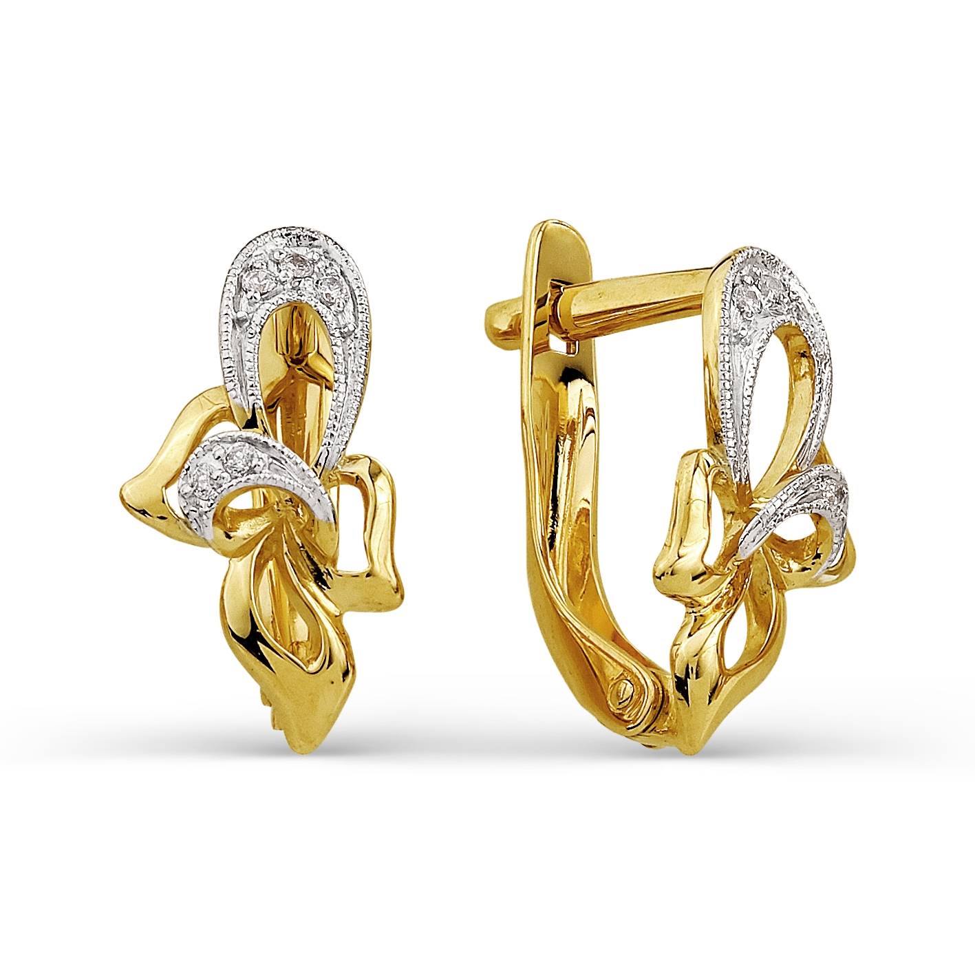 

Серьги с фианитами Линии Любви