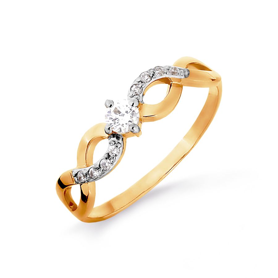 

Кольцо с Swarovski Zirconia Линии Любви