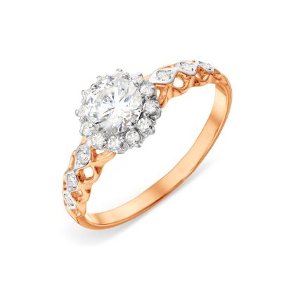 

Кольцо с Swarovski Zirconia Линии Любви, Кольцо Т142015356