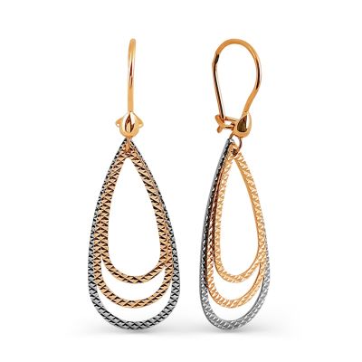 

Серьги из красного золота Линии Любви, Серьги Т100024729