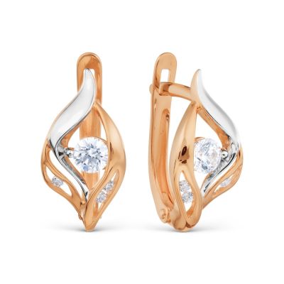 

Серьги с Swarovski Zirconia Линии Любви, Серьги Т142028731