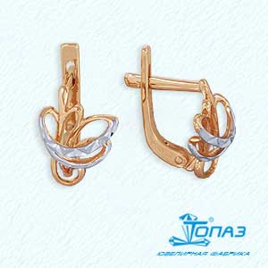 

Серьги из красного золота Линии Любви, Серьги Т140623384