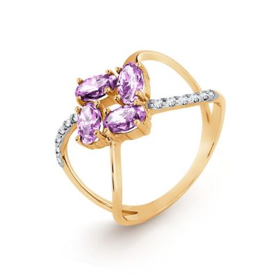 

Кольцо с Swarovski Zirconia Линии Любви, Кольцо Т147017358-03