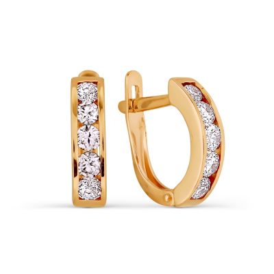 

Серьги с фианитами Линии Любви, Серьги Т102027435