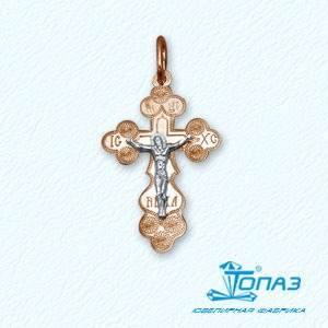 

Крестик из красного золота Линии Любви, Крестики Т13086076