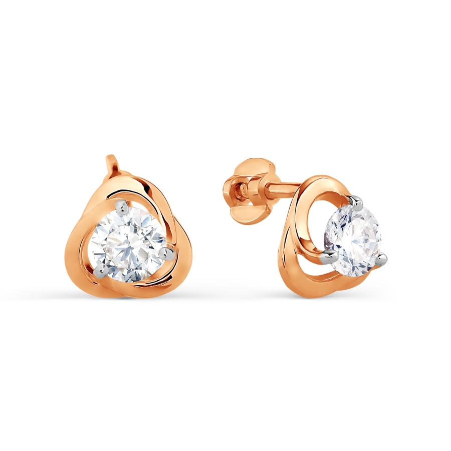 

Серьги с Swarovski Zirconia Линии Любви, Серьги Т142025630